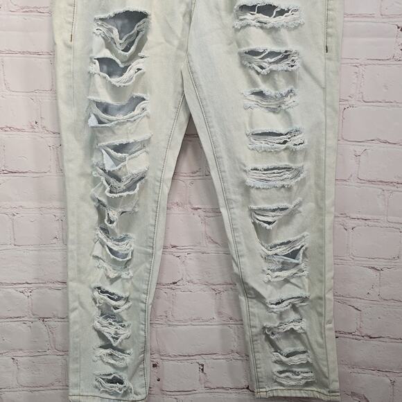 Nature Denim Kyler Mom Jeans Distressed Light Wash Womens Size 9 NWT - Picture 3 of 14